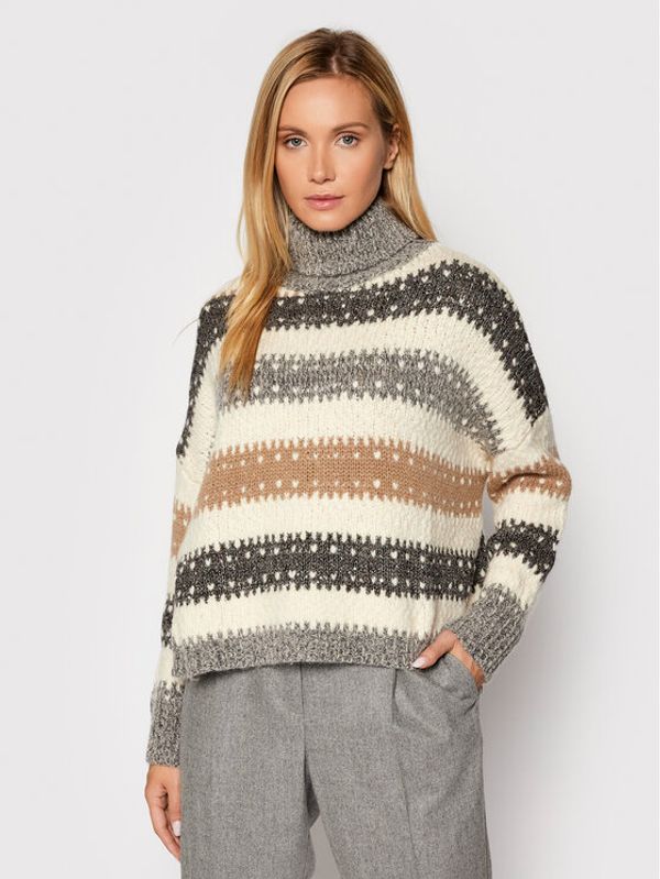 Peserico Peserico Поло S99111F03 Бежов Boxy Fit