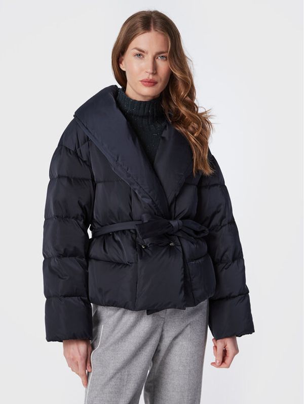 Peserico Peserico Пухено яке E24440A Тъмносин Regular Fit