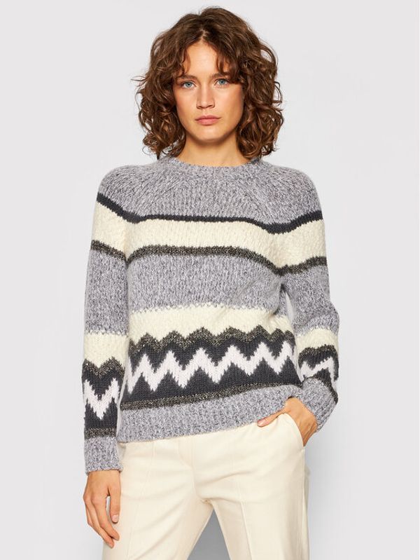 Peserico Peserico Пуловер S99196F03 9018R Сив Regular Fit