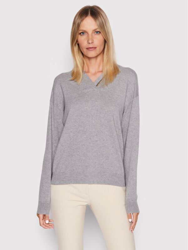 Peserico Peserico Пуловер S99712F12K Сив Regular Fit