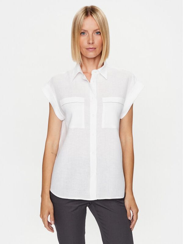 Peserico Peserico Риза S06263 Бял Relaxed Fit