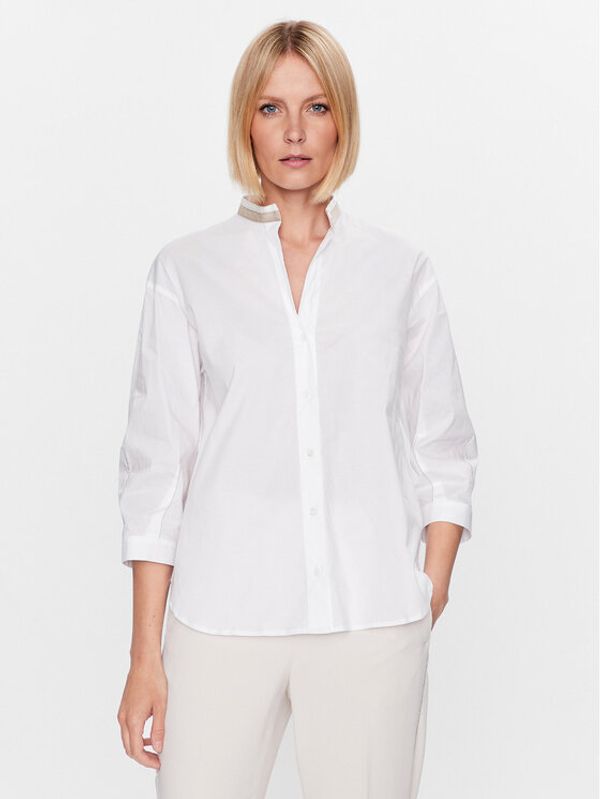 Peserico Peserico Риза S06630 Бял Relaxed Fit