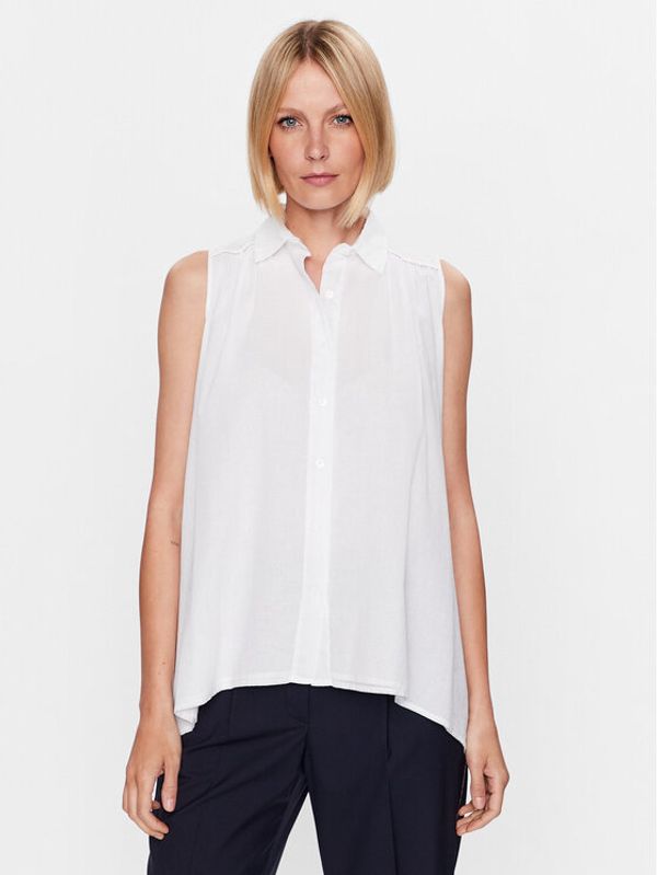 Peserico Peserico Риза S08252L1 Бял Regular Fit