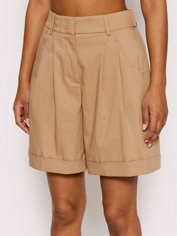 Peserico Peserico Шорти от плат P04684 Кафяв Relaxed Fit