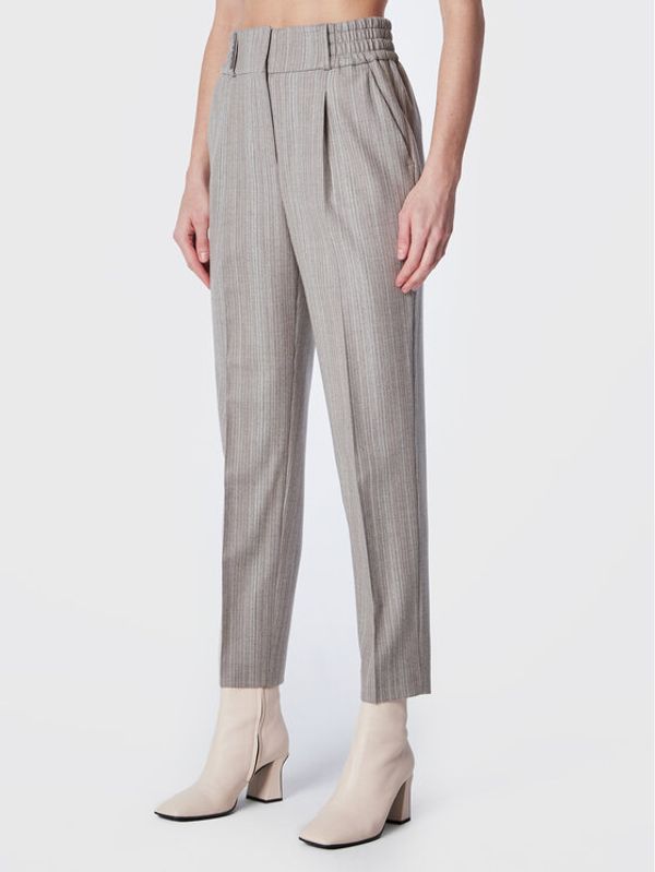 Peserico Peserico Текстилни панталони E04806 Бежов Regular Fit