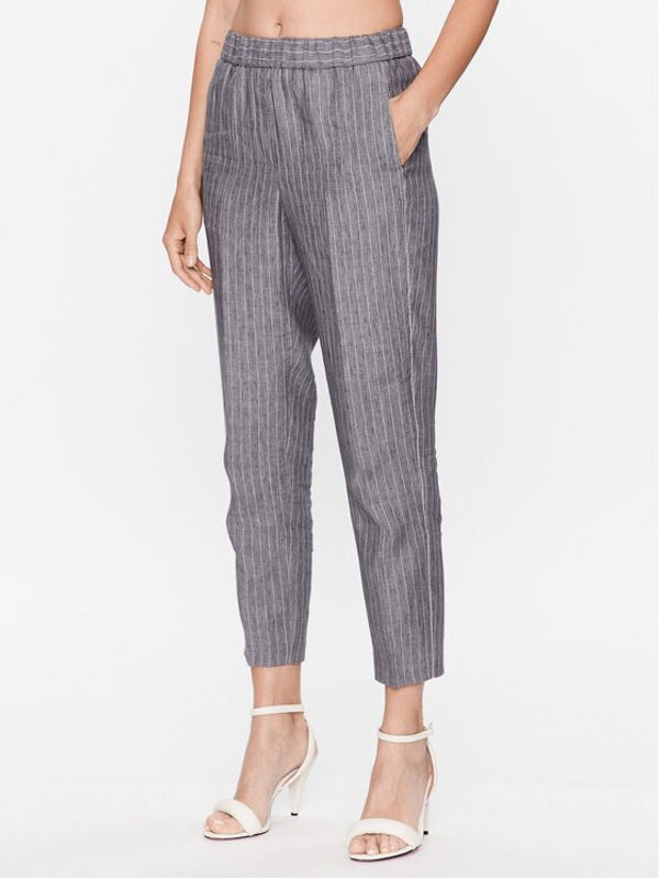 Peserico Peserico Текстилни панталони P04072 Сив Regular Fit