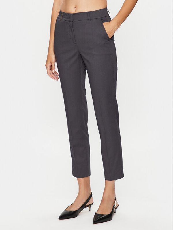 Peserico Peserico Текстилни панталони P04718 Сив Regular Fit