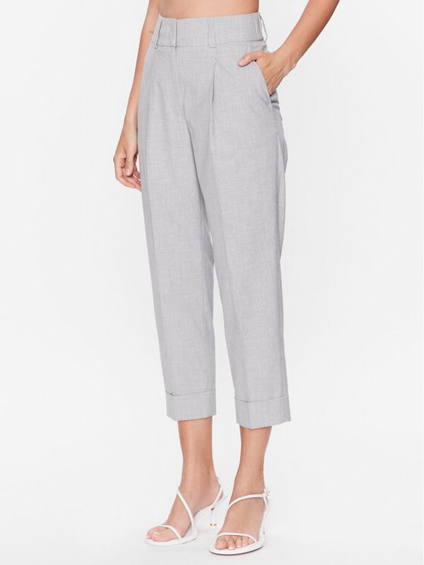 Peserico Peserico Текстилни панталони P04816V Сив Regular Fit