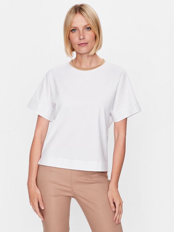 Peserico Peserico Тишърт S06658J0 Бял Relaxed Fit