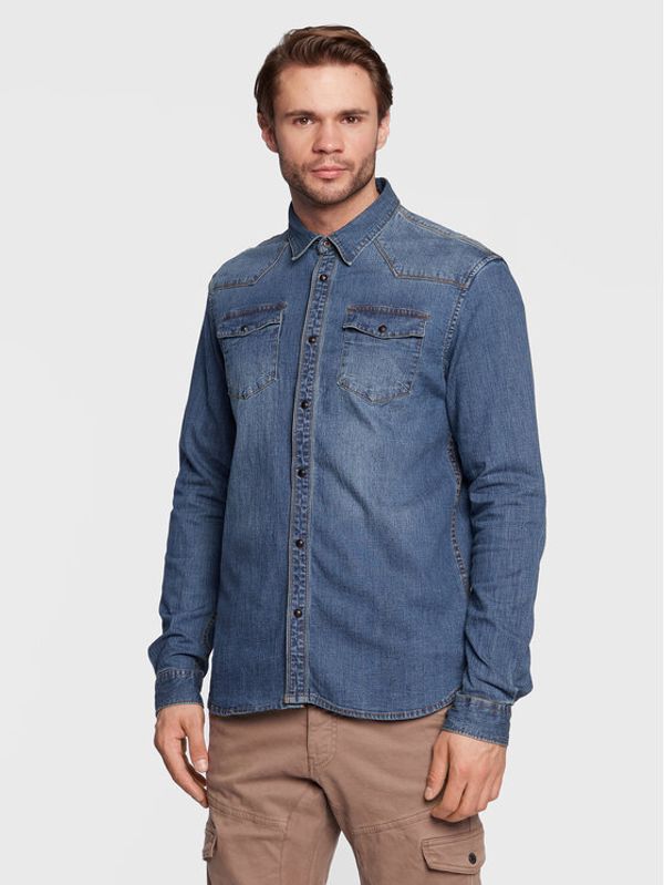 Petrol Industries Petrol Industries дънкова риза M-3020-SIL410 Син Regular Fit