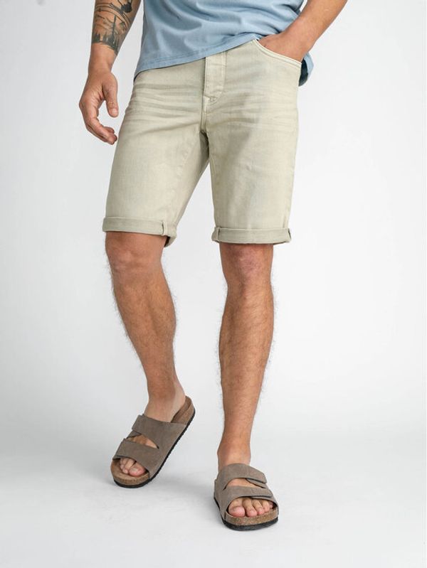 Petrol Industries Petrol Industries Дънкови шорти M-1030-SHO005 Зелен Regular Fit