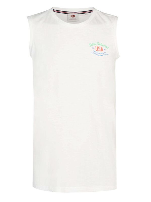 Petrol Industries Petrol Industries Мъжки топ M-1030-SLR750 Бял Regular Fit