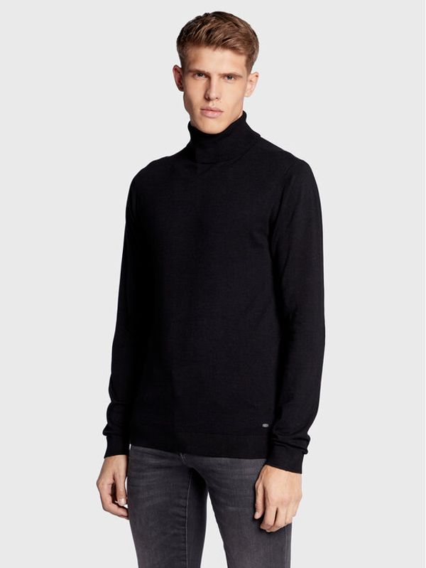 Petrol Industries Petrol Industries Поло M-NOOS-KWC001 Черен Regular Fit