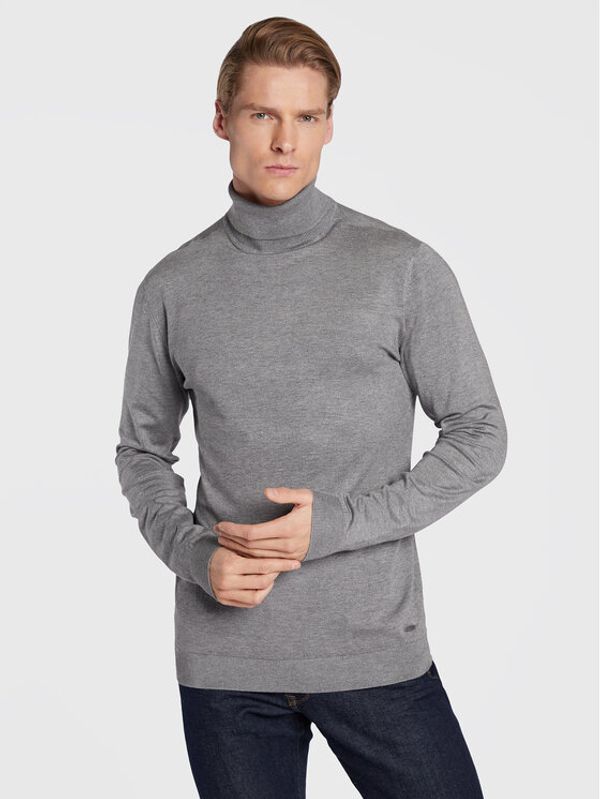 Petrol Industries Petrol Industries Поло M-NOOS-KWC001 Сив Regular Fit