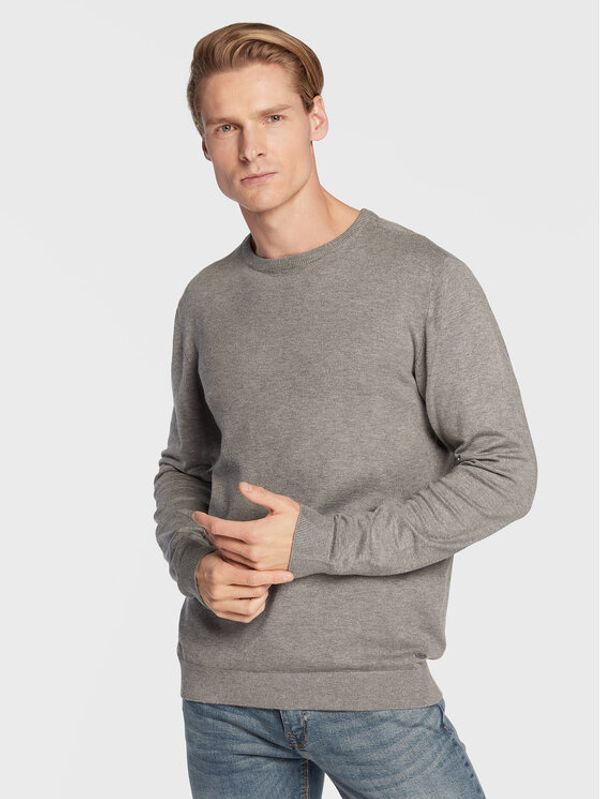 Petrol Industries Petrol Industries Пуловер Essential M-NOOS-KWR002 Сив Regular Fit