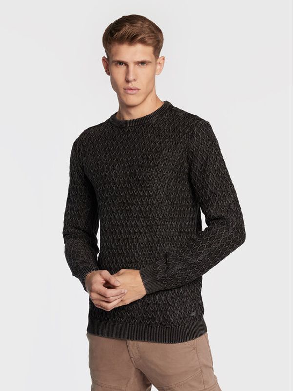 Petrol Industries Petrol Industries Пуловер M-3020-KWR235 Черен Regular Fit