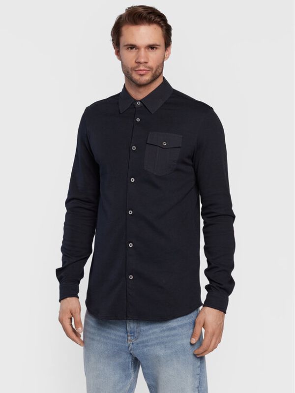 Petrol Industries Petrol Industries Риза M-3020-SIL411 Тъмносин Slim Fit