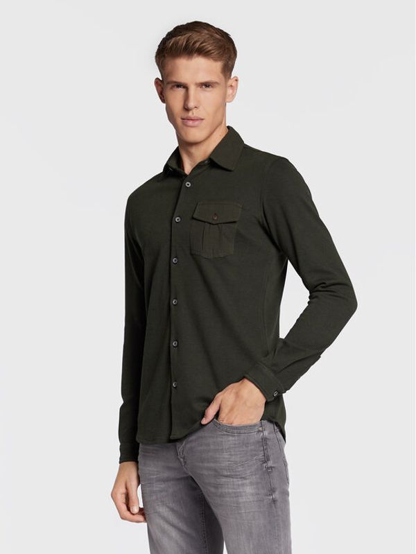 Petrol Industries Petrol Industries Риза M-3020-SIL411 Зелен Slim Fit