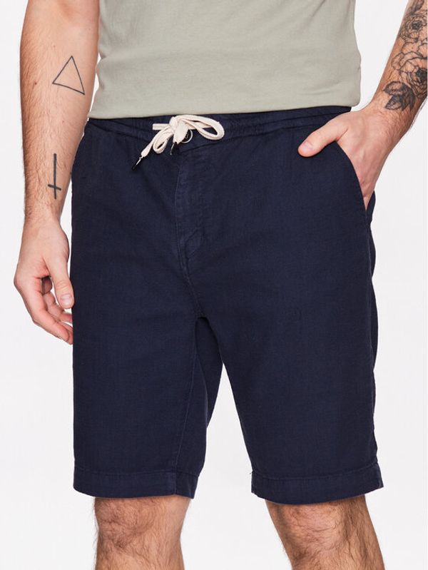 Petrol Industries Petrol Industries Шорти от плат M-1030-SHO538 Син Regular Fit