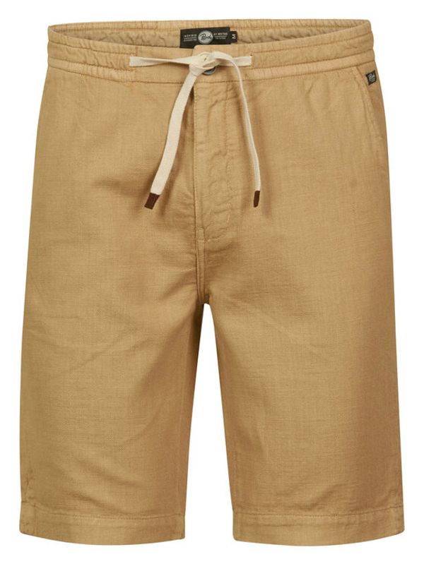 Petrol Industries Petrol Industries Шорти от плат M-1030-SHO538 Жълт Regular Fit