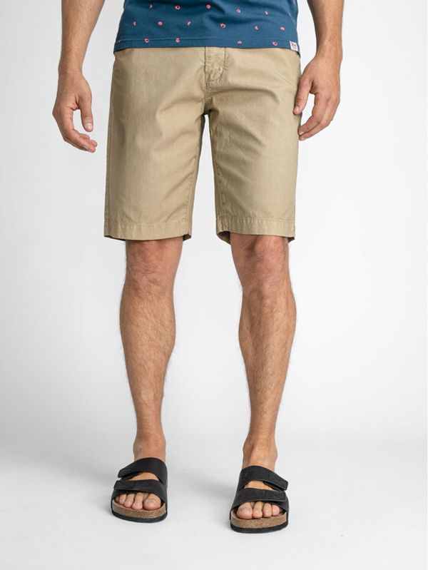 Petrol Industries Petrol Industries Шорти от плат M-1030-SHO542 Бежов Regular Fit