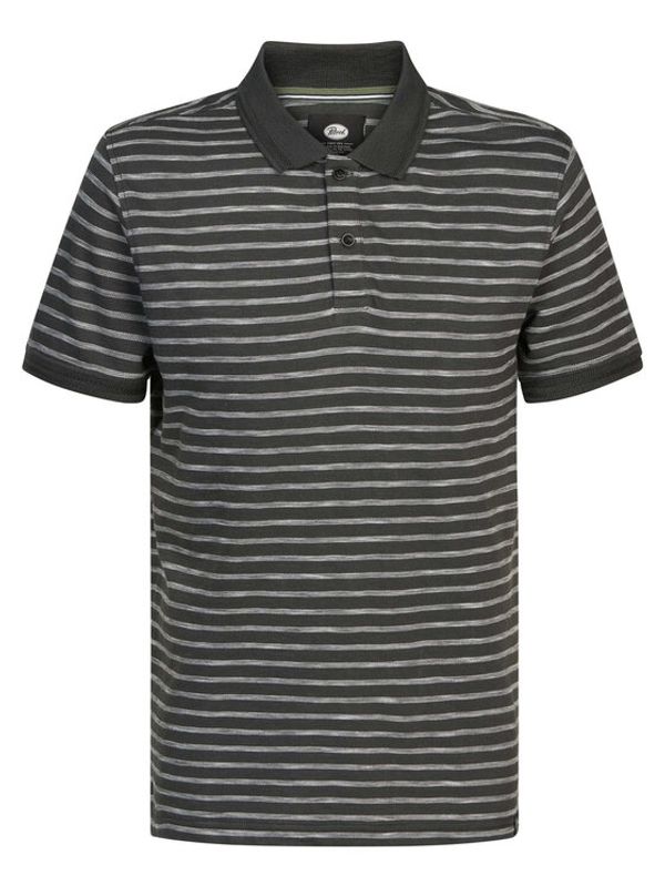 Petrol Industries Petrol Industries Тениска с яка и копчета M-1030-POL929 Черен Regular Fit