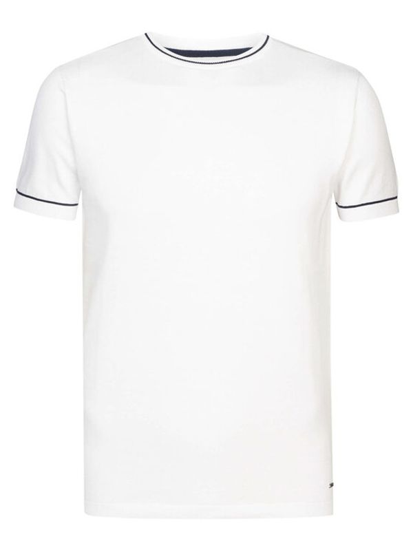 Petrol Industries Petrol Industries Тишърт M-1030-KWR204 Бял Slim Fit
