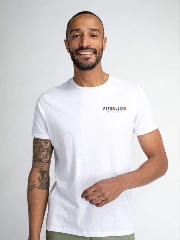 Petrol Industries Petrol Industries Тишърт M-1030-TSR686 Бял Regular Fit