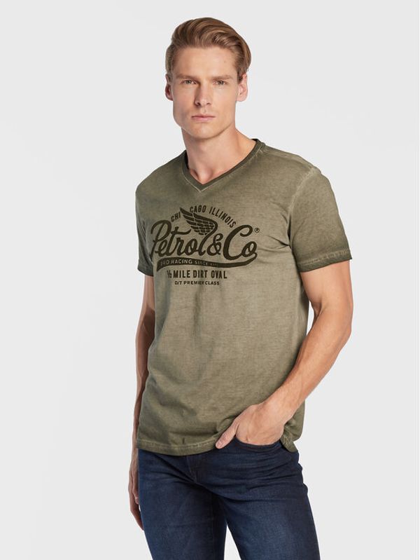 Petrol Industries Petrol Industries Тишърт M-3020-TSV606 Зелен Regular Fit