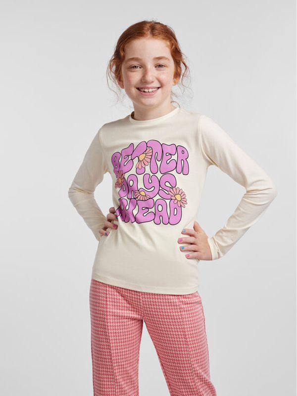 Pieces KIDS Pieces KIDS Блуза Lisa 17133425 Бежов Regular Fit