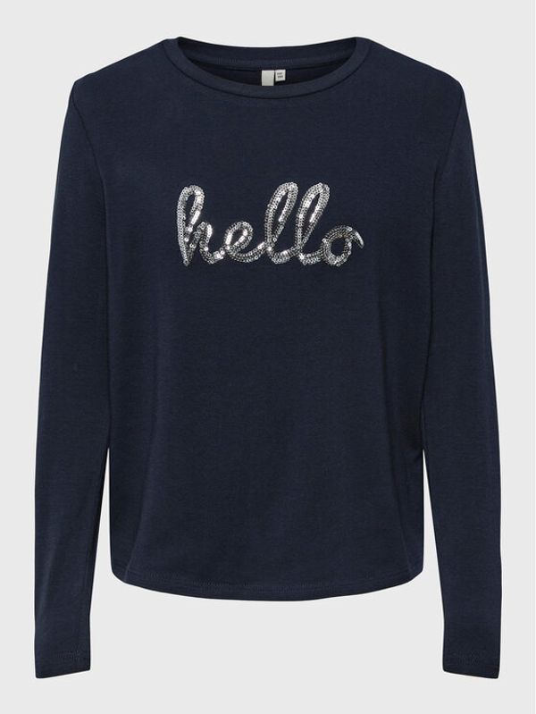 Pieces KIDS Pieces KIDS Блуза Manda 17132216 Тъмносин Regular Fit