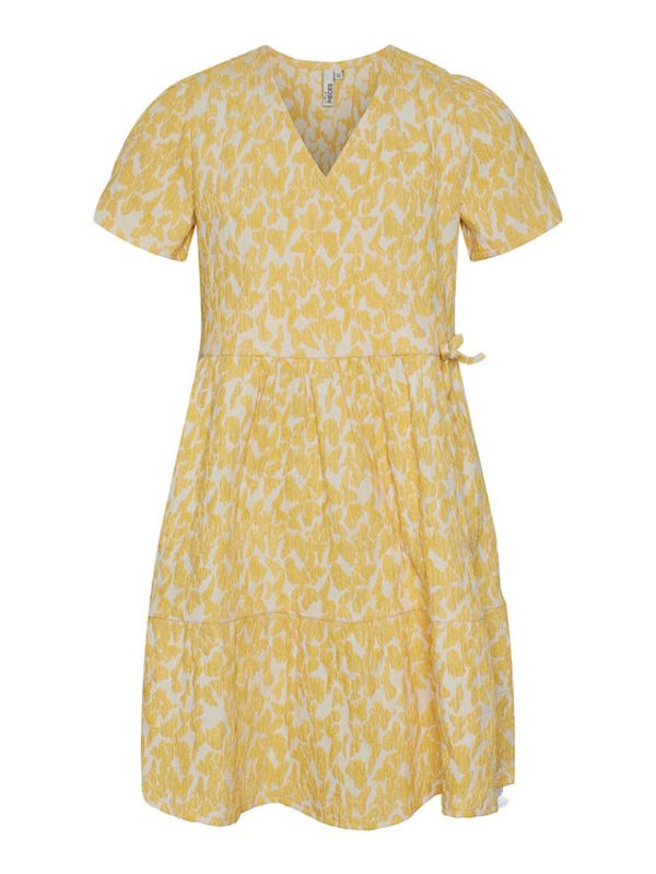 Pieces KIDS Pieces KIDS Рокля 17137800 Жълт Loose Fit