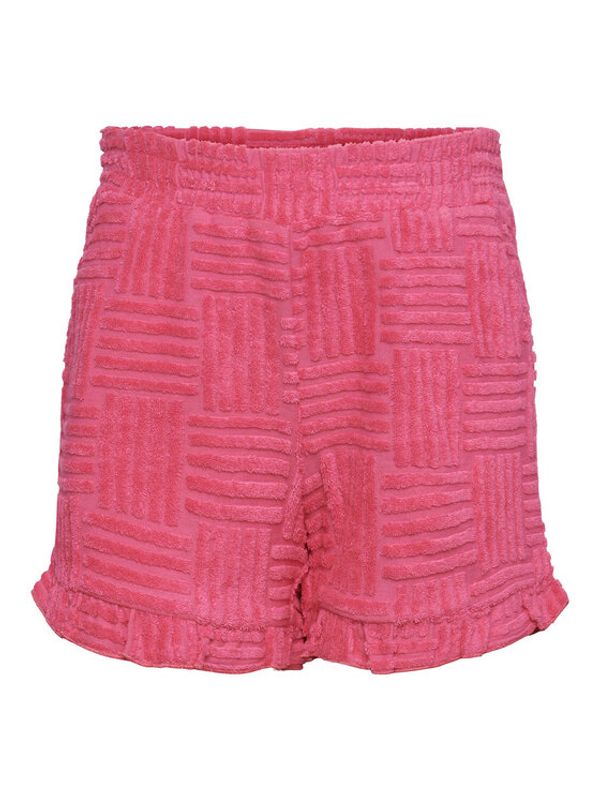 Pieces KIDS Pieces KIDS Шорти от плат 17139128 Розов Regular Fit