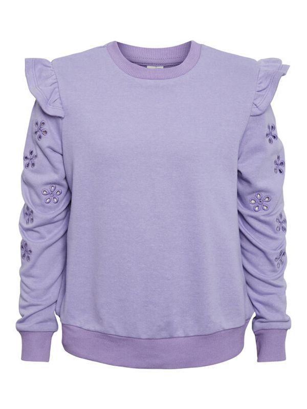Pieces KIDS Pieces KIDS Суитшърт 17136304 Виолетов Regular Fit