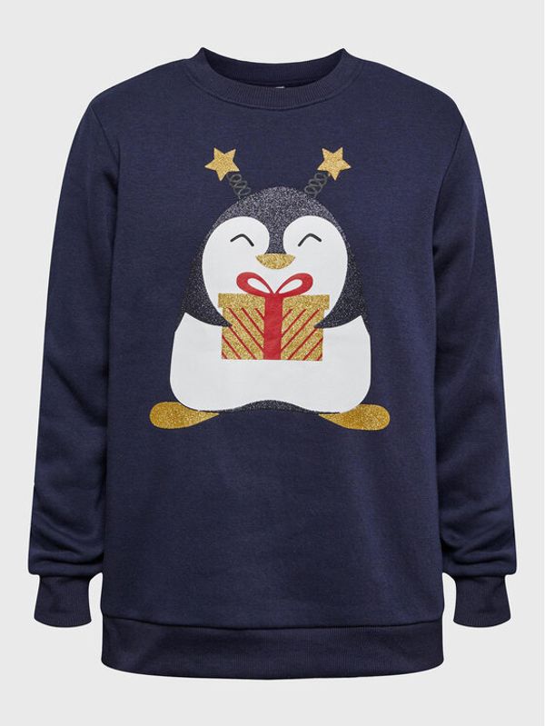 Pieces KIDS Pieces KIDS Суитшърт Merry 17132286 Тъмносин Relaxed Fit