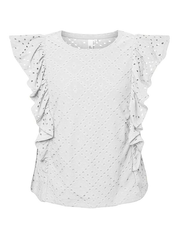 Pieces KIDS Pieces KIDS топ 17140415 Бял Slim Fit