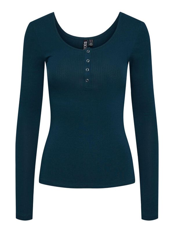 Pieces Pieces Блуза 17101437 Син Slim Fit