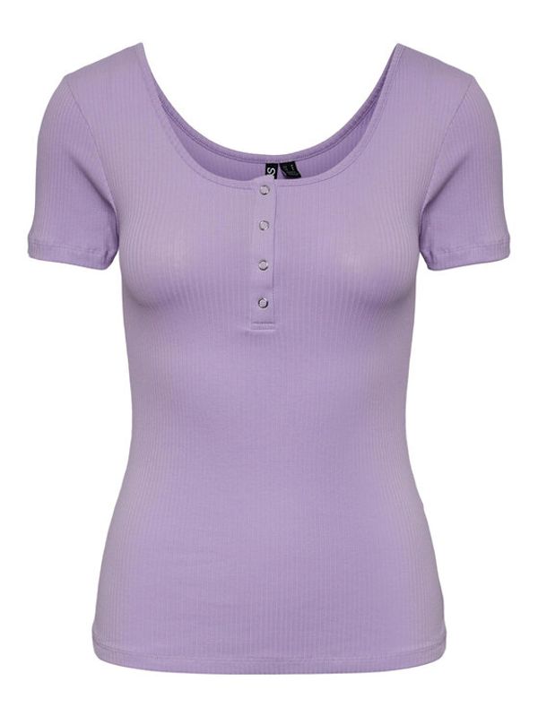 Pieces Pieces Блуза 17101439 Виолетов Slim Fit