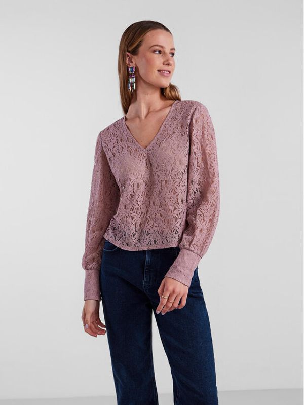 Pieces Pieces Блуза 17135411 Розов Long Line Fit