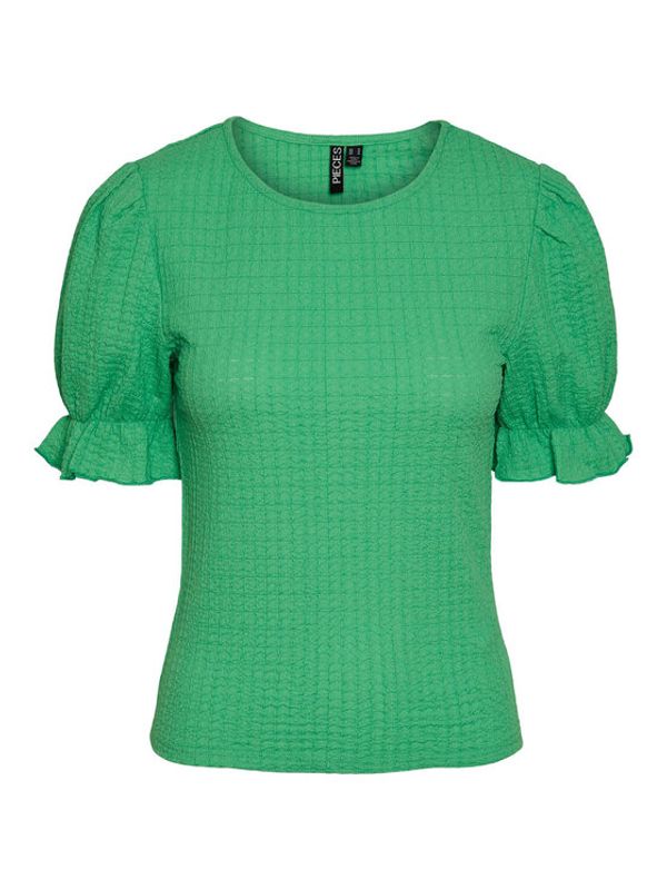 Pieces Pieces Блуза 17139897 Зелен Regular Fit