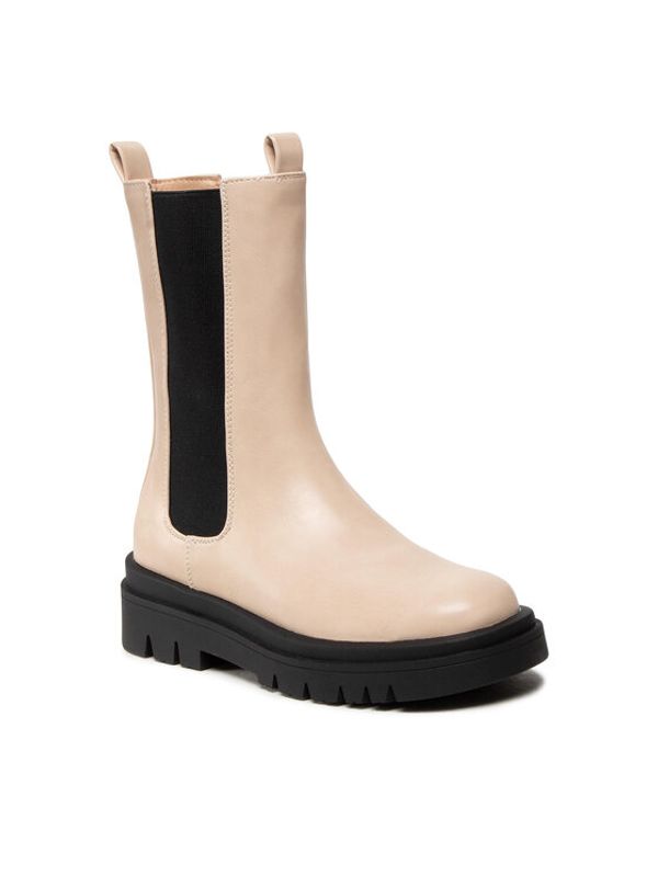 Pieces Pieces Боти тип челси Pctia Chelsea Boot 17124312 Бежов