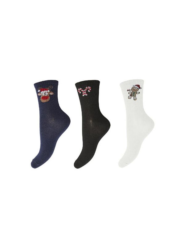 Pieces Pieces Чорапи дълги дамски Cally 17133920 Цветен