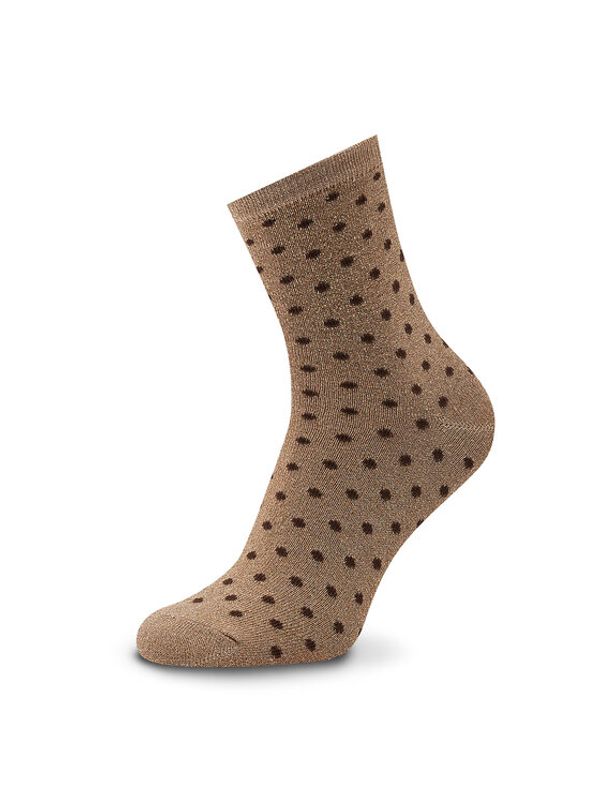 Pieces Pieces Чорапи дълги дамски Sebby Glitter 17094859 Бежов