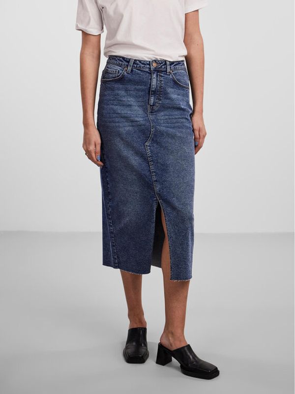 Pieces Pieces Дънкова пола 17144829 Син Regular Fit