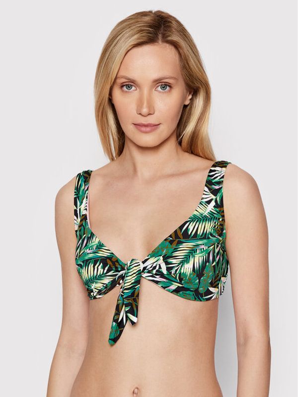 Pieces Pieces Горнище на бански Viola 17121109 Зелен