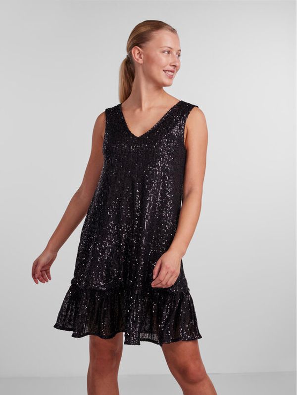 Pieces Pieces Коктейлна рокля Delphia 17130727 Черен Loose Fit