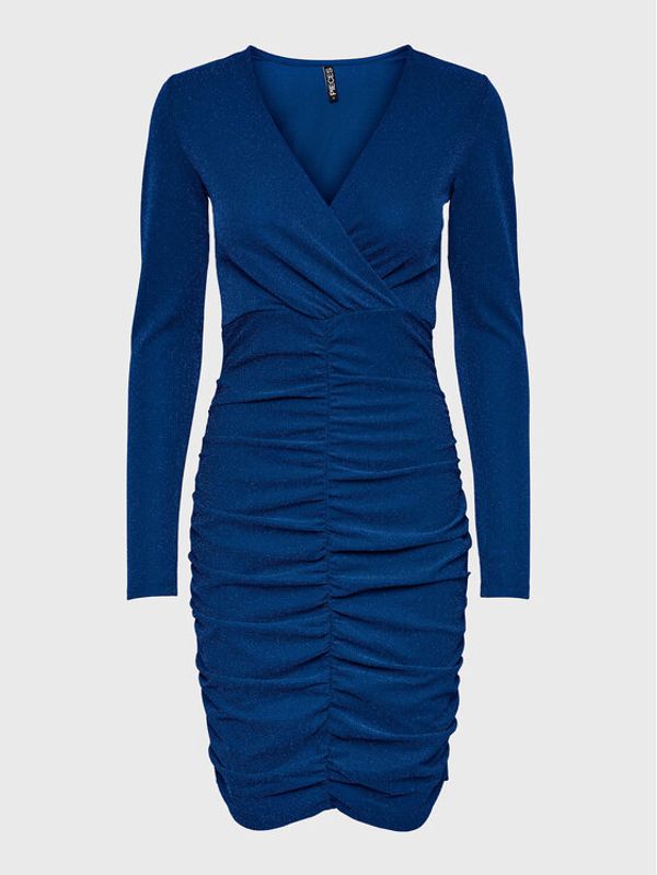 Pieces Pieces Коктейлна рокля Lina 17129942 Син Slim Fit
