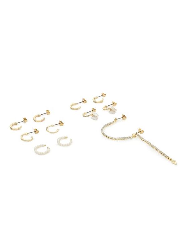 Pieces Pieces Комплект 6 чифта обеци Bia 17135105 Златист