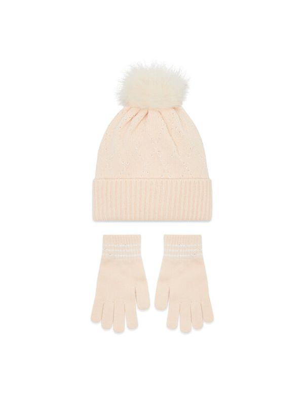 Pieces Pieces Комплект шапка и ръкавици Carine 17130999 Бежов