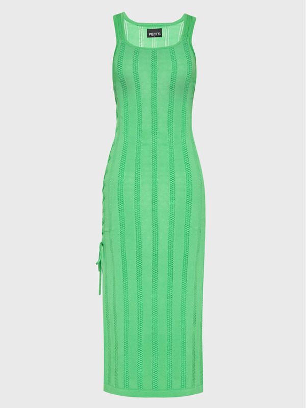 Pieces Pieces Плетена рокля 17134805 Зелен Bodycon Fit